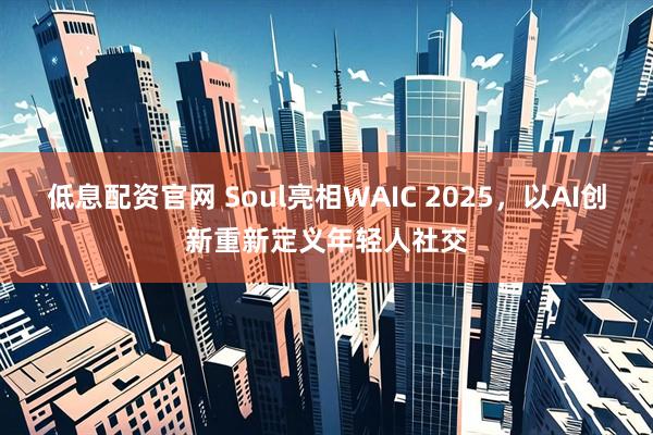 低息配资官网 Soul亮相WAIC 2025，以AI创新重新定义年轻人社交