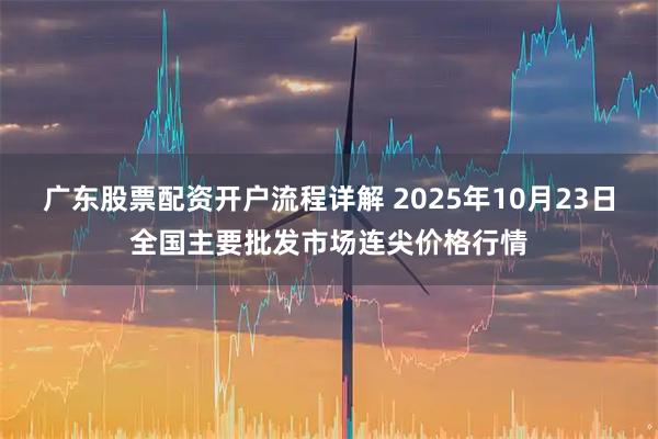 广东股票配资开户流程详解 2025年10月23日全国主要批发市场连尖价格行情
